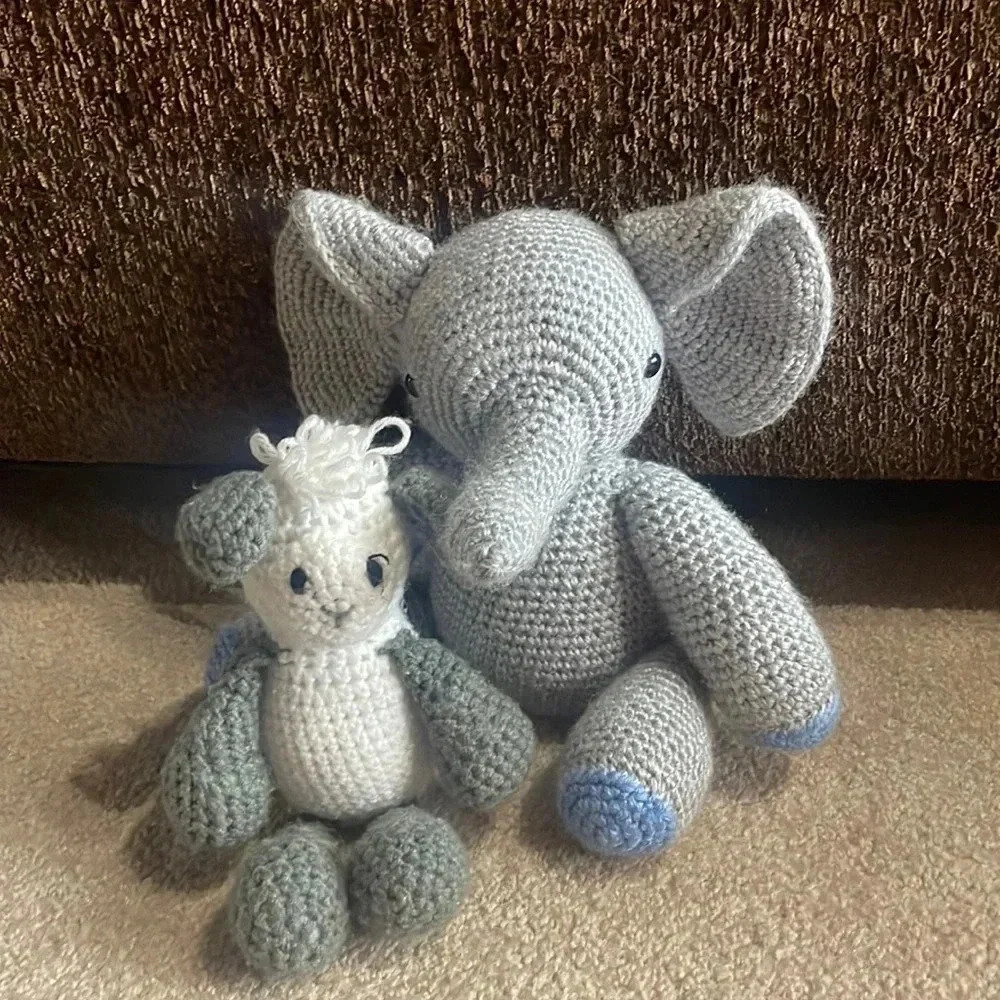 Crocheted Elephant Stuffy